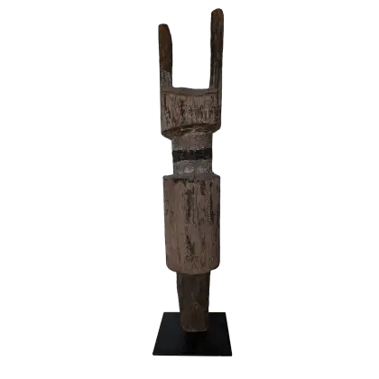 Artist Once Known, A Tiwi Pukamani Pole, c. 1950s, height: 65cm