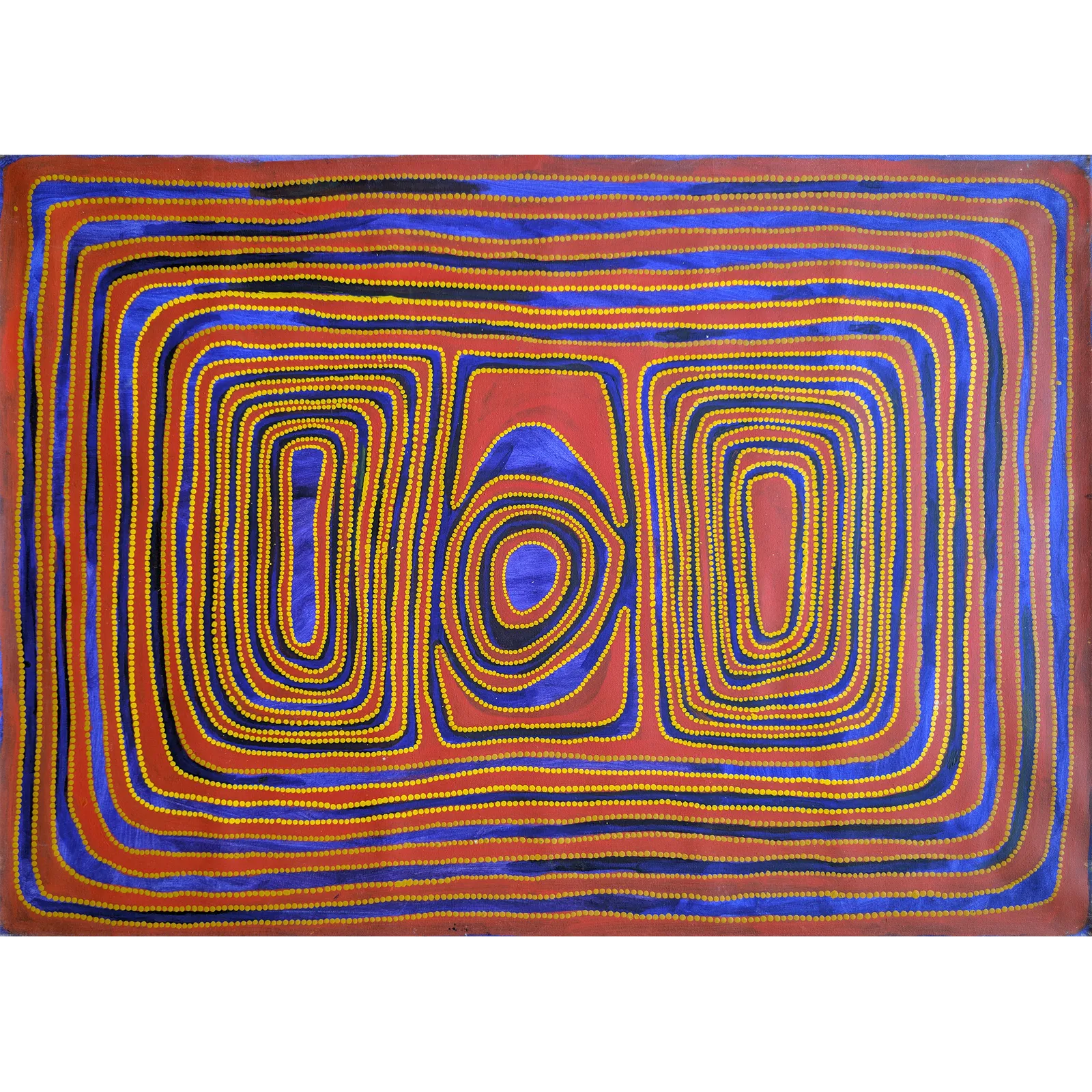 Jimmy Nerrimah, Kurtul Jila, 2005, synthetic polymer paint on canvas, 100 x 140 cm