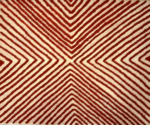 Sammy Buttler Tjakamarra, Tingari, 2008, synthetic polymer paint on linen, 46 x 38cm