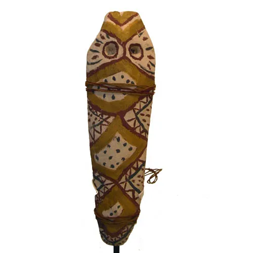 Doris Kinjun, Bagu Sculptures, 2009, natural earth pigments on ceramic, 45 x 13 x 5 cm