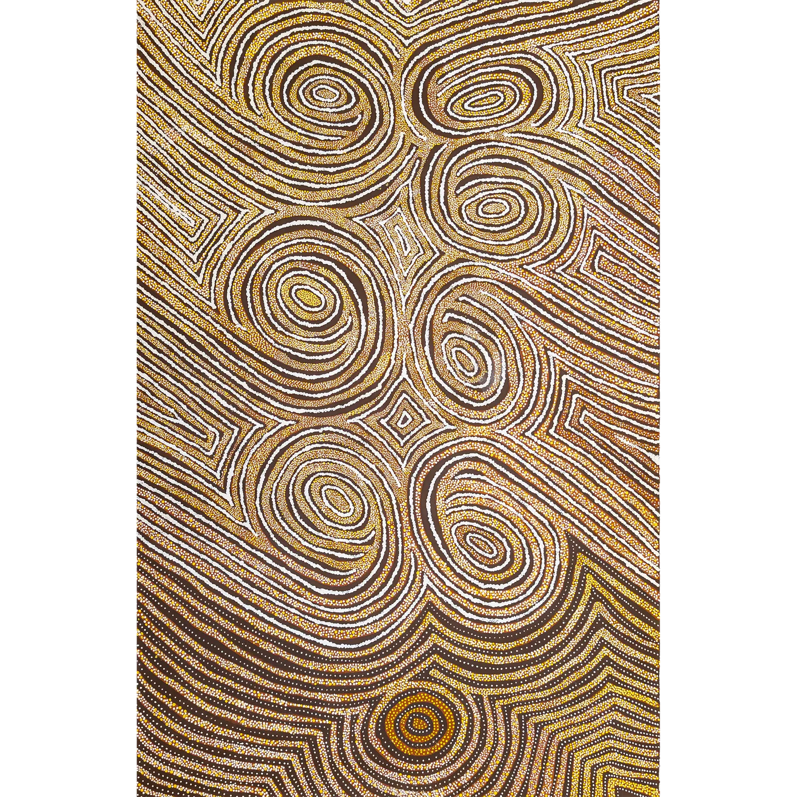 Rene Kulitja, Kungkarangkalpa Seven Sisters, 2009, synthetic polymer paint on canvas, 149.5 x 99.5 cm