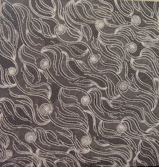 Janet Nakamarra Long, Ngapa Dreaming, 2009, synthetic polymer paint on canvas, 92 x 92cm