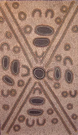 Denise Napangardi Robertson, Seed Dreaming, 2002, synthetic polymer paint on canvas