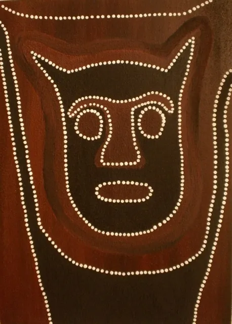 Mark Nodea, Kjuwarri - Kurrirr Kurrirr, 2008, natural earth pigments on board, 75 x 50 cm