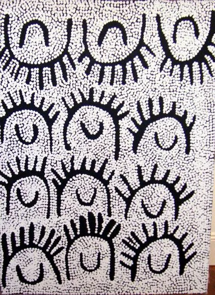Judy Napangardi Martin, Yilpinji-Majirri Love Belt, synthetic polymer paint on Belgian linen, 92 x 92cm