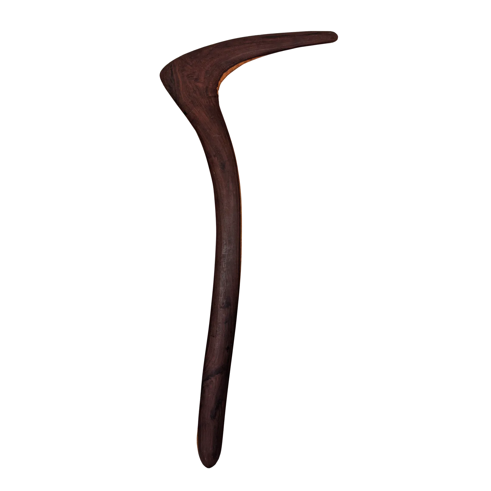 Artist Once Known, A Western Desert No7 Hunting Boomerang, c.1980, carved wood, 89 x 40 cm