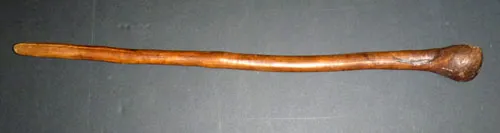 Artist Once Known, Club, carved wood, 69 x 7 x 7 cm
