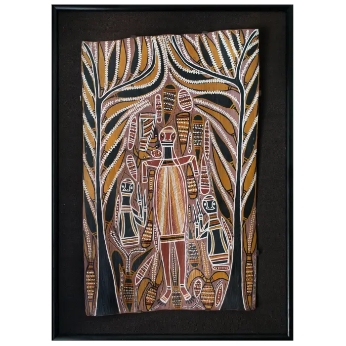 David Malangi Daymirringu, The Great Hunter Gurrumirringu, c.1980, 98 x 62 cm