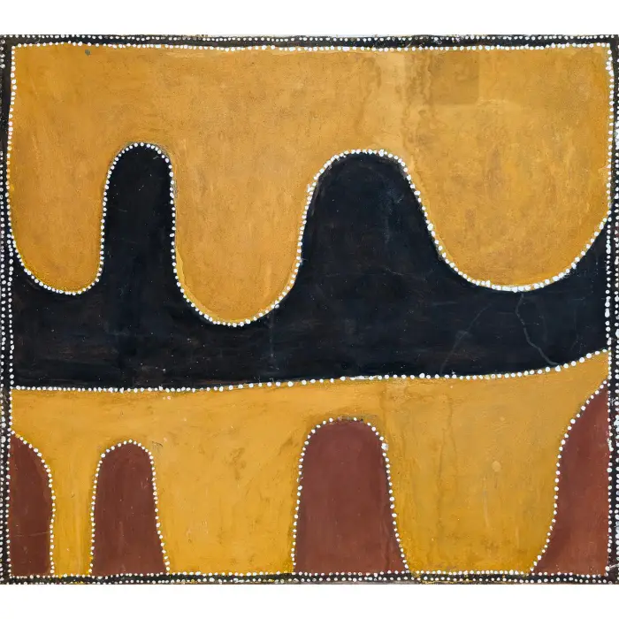 Ruby Nalgil, Texas Downs, 1992, natural earth pigments on canvas, 100 x 114 cm