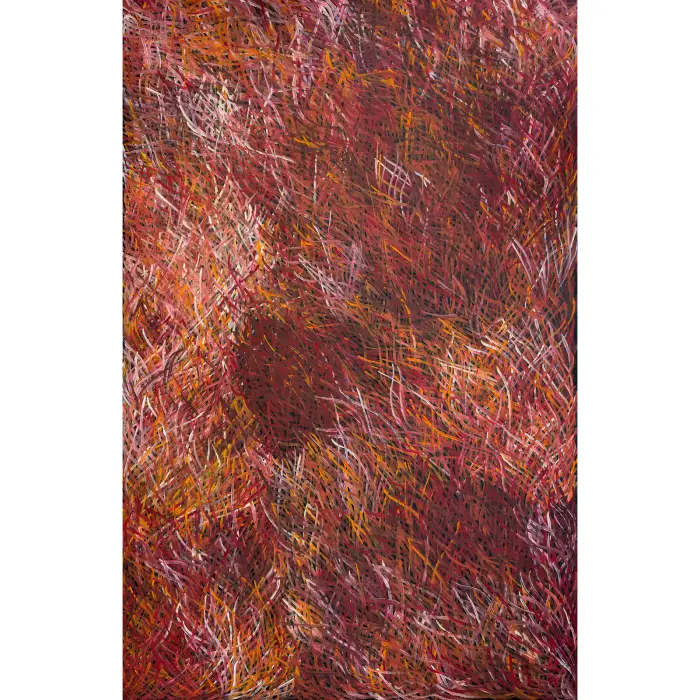 Barbara Weir, Grass Seed Dreaming, 2004, synthetic polymer paint on canvas, 200 x 130 cm