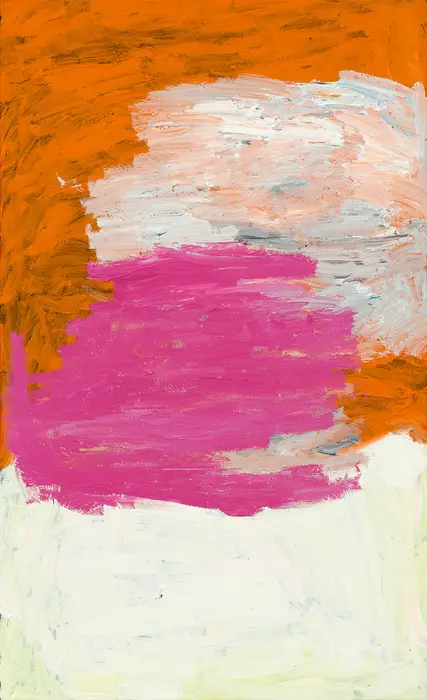Sally Gabori, Thundi, 2011, synthetic polymer paint on canvas, 148 x 90 cm