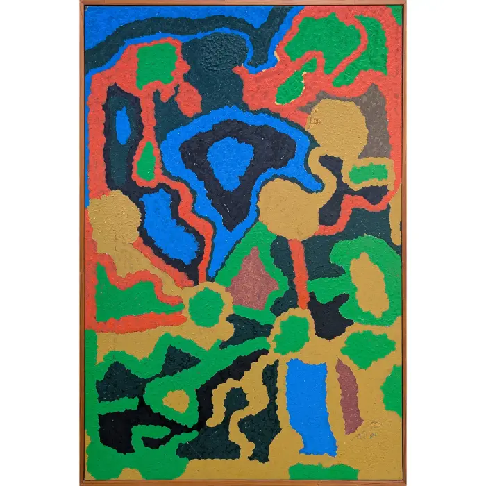 Wimmitji Tjapangati, Inulputja, near Jupiter Well, 1993, synthetic polymer paint on canvas, 90 x 60 cm