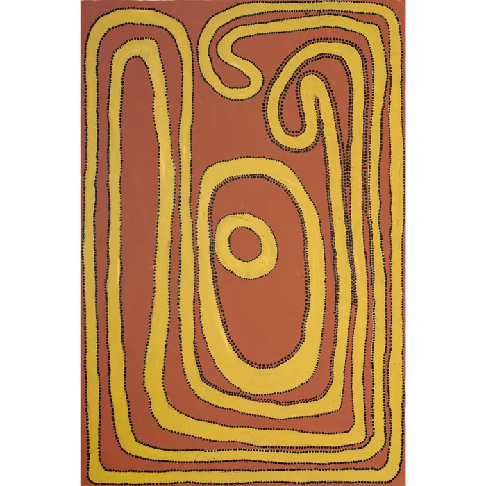 Jimmy Nerrimah, Untitled, 1994, synthetic polymer paint on canvas board, 90 x 60 cm