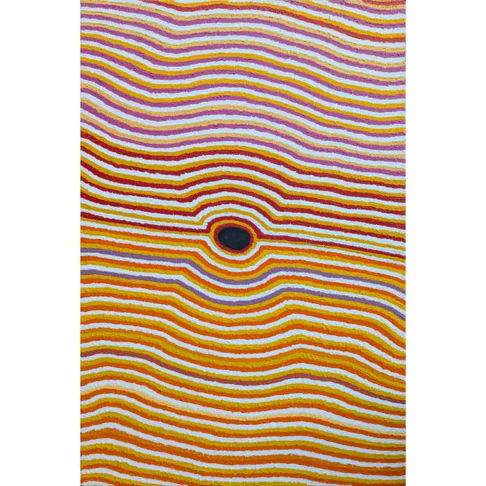Helicopter Tjungurrayi, Wangkartu, 2004, synthetic polymer paint on linen, 120 x 80 cm