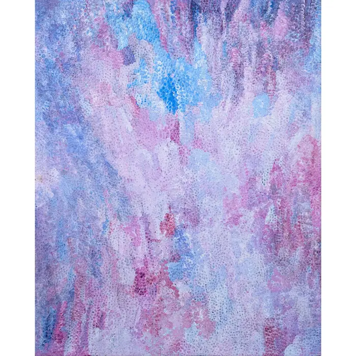 Kathleen Ngale, Untitled, from Anwekety (Bush Plum Dreaming) Series, 2009, synthetic polymer paint on linen, 151 x 120 cm