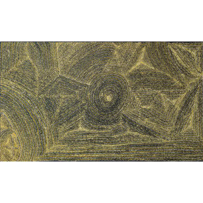 Pepai Carroll, Warlangurru, 2010, synthetic polymer paint on linen, 100 x 170 cm