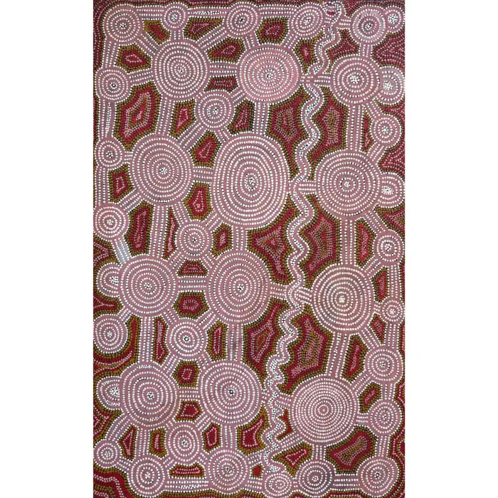 George Yappa Tjungala, Tingari, 1981, synthetic polymer paint on canvas, 114 x 71 cm