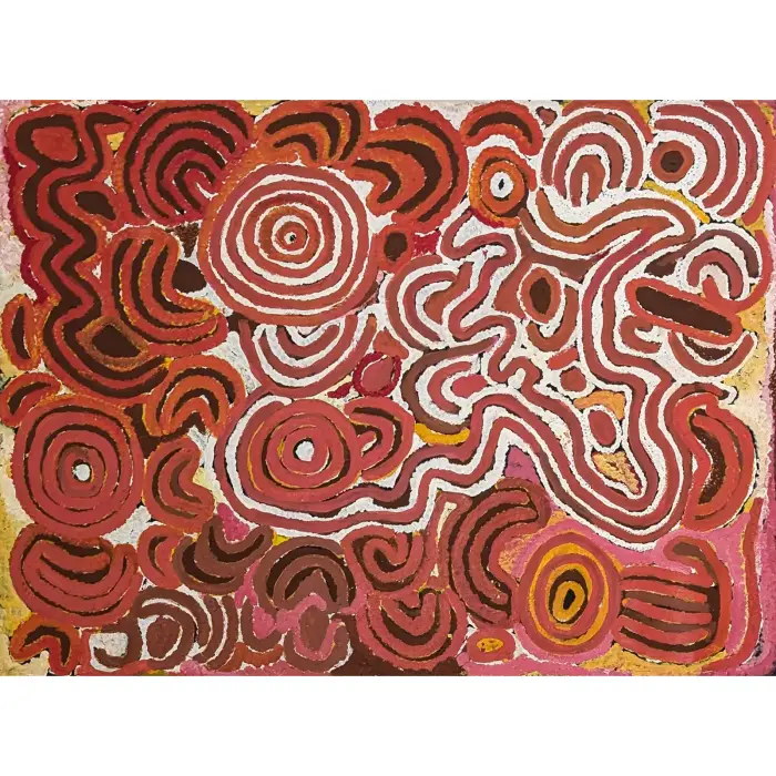 Nancy Ross Nungurrayi, Women's Dreaming, c. 2000, synthetic polymer paint on Belgian linen, 90 x 122 cm