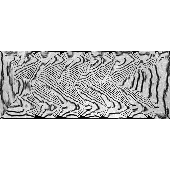 Ronnie Tjampitjinpa, Water Dreaming, 2004, synthetic polymer paint on canvas, 190 x 300 cm