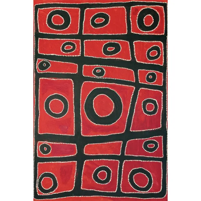 Jimmy Nerrimah, Untitled, 1994, synthetic polymer paint on canvas board, 90 x 60 cm