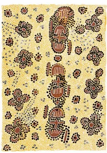 Molly Napurrurla Tasman, Wild Bush Plum (love magic), 2002, original screenprint